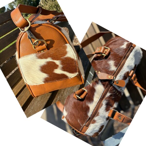 Leather Lovers Cowhide Mini Duffel Bag - Image 3