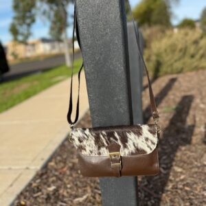 Cowhide Slim Fit Crossbody Leather Purse (New Style)