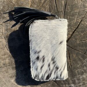 Cowhide Women’s Hand Wallet with Mirror