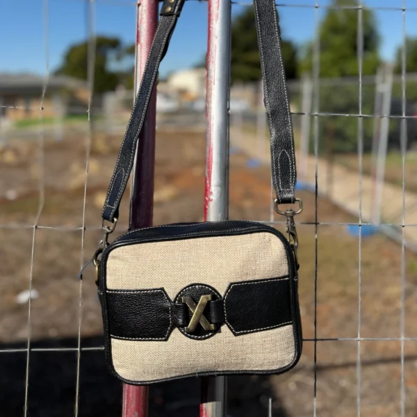 Leather Lovers Coach Style Cross Body Purse (Fabric) Horizontal/Vertical