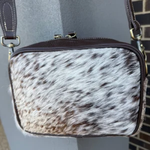 Leather Lovers Cowhide Coach Style Cross Body Purse