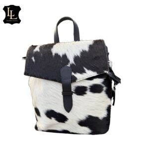 Cowhide White and Black LV Backpack TT
