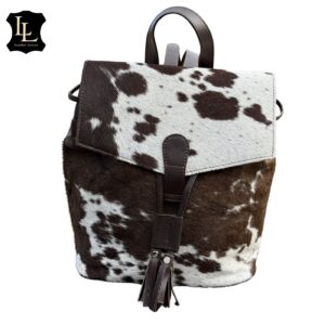 Cowhide White Flip Brown LV Backpack TT