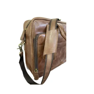 Leather Lovers Cow Leather Trolley Laptop Bag