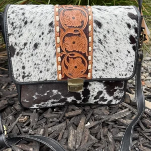 Leather Lovers Cowhide Messenger Laptop Bag