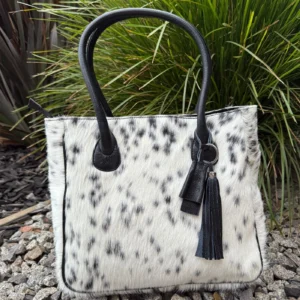 Genuine Cowhide Leather Tote Bag – Stylish Large Handbag for Women