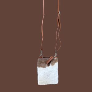Cowhide mobile pouch