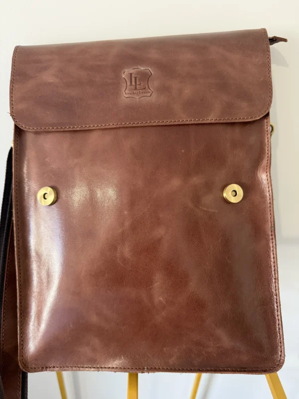 Leather Lovers Shoulder Slim Laptop Bag - Image 2