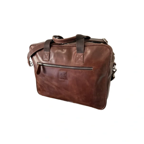 Leather Lovers Natural Leather Laptop Bag - Image 2