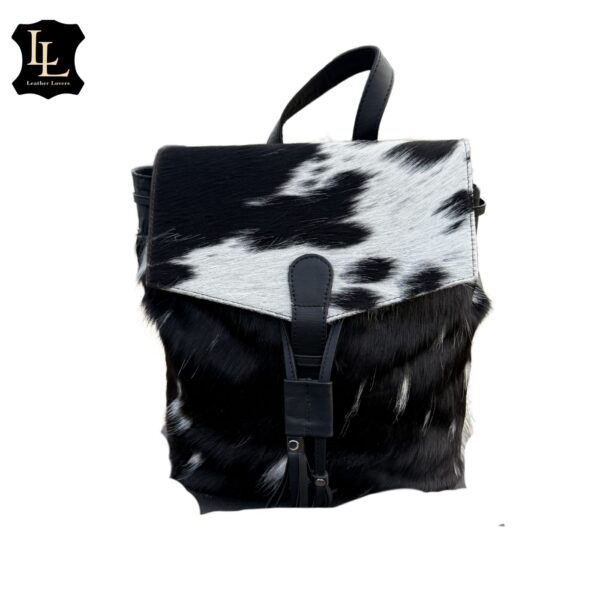 Cowhide Black Pearl LV Backpack TT - Image 2