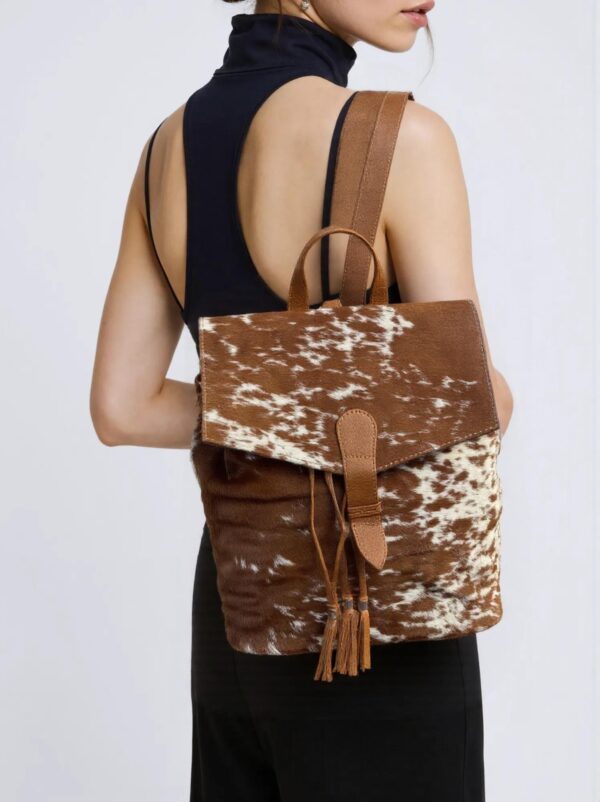 Cowhide Tan & White LV Backpack TT
