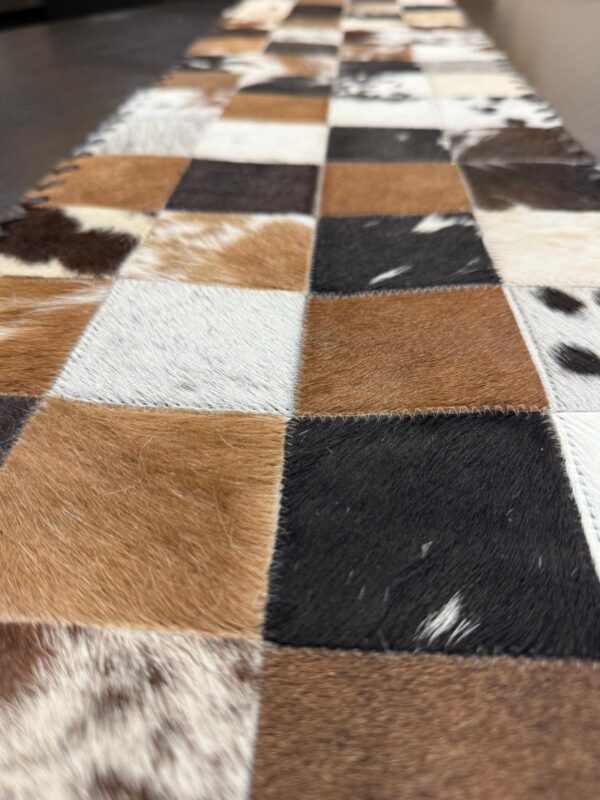 Cowhide Patchwork Table Runner - Image 3
