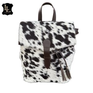 Cowhide brown and white speckle LV Backpack TT