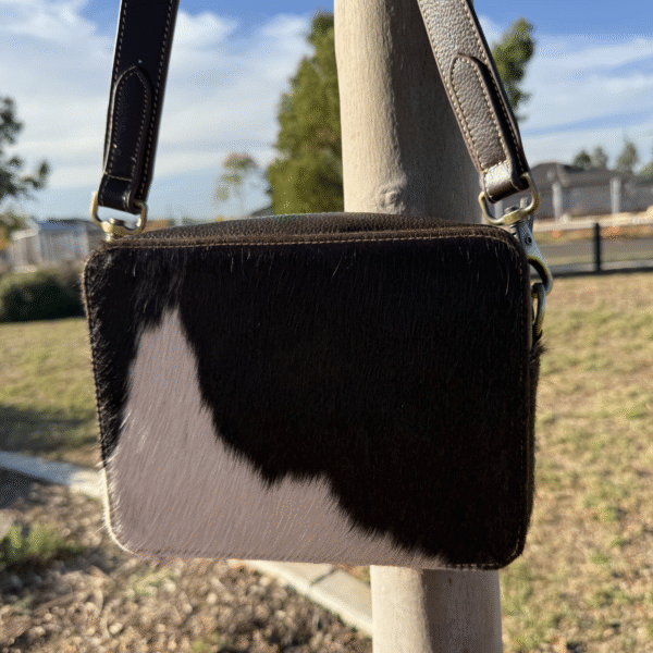 Leather Lovers Cowhide Box Style Cross Body Purse - Image 2