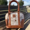 Leather Lovers Classic Cowhide Tote Bag