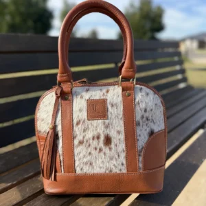 Leather Lovers Classic Cowhide Tote Bag