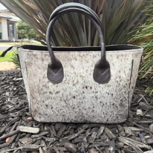 Genuine Cowhide Leather Tote Bag – Stylish Large Handbag for Women