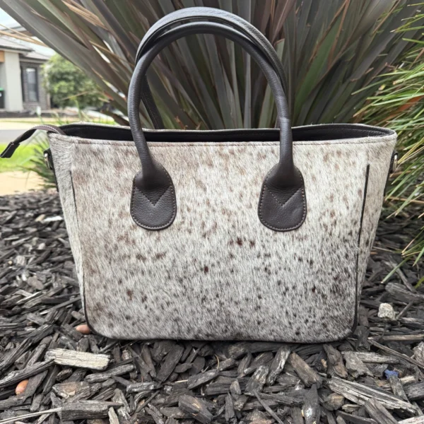 Genuine Cowhide Leather Tote Bag – Stylish Large Handbag for Women