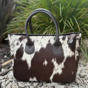 Genuine Cowhide Leather Tote Bag – Stylish Large Handbag for Women