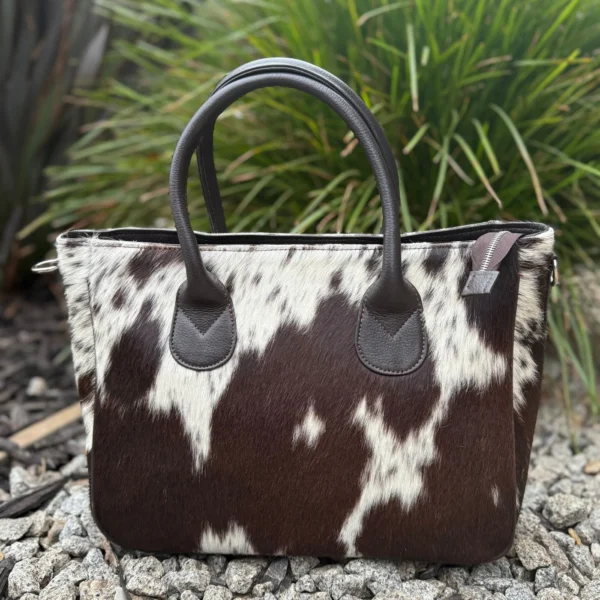 Genuine Cowhide Leather Tote Bag – Stylish Large Handbag for Women