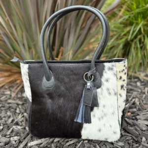 Genuine Cowhide Leather Tote Bag – Stylish Large Handbag for Women