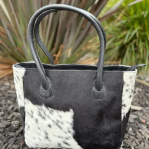 Genuine Cowhide Leather Tote Bag – Stylish Large Handbag for Women