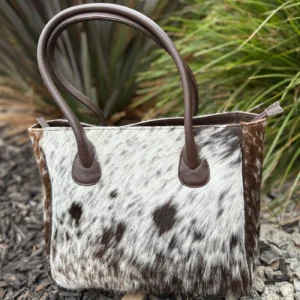 Genuine Cowhide Leather Tote Bag – Stylish Large Handbag for Women