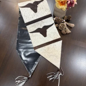 Cowhide Long Horn Table Dining Runner