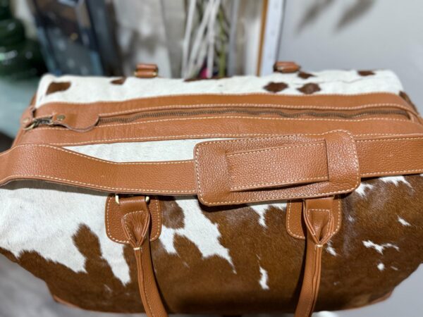 Tan Cowhide Duffel Bag/Overnight Bag