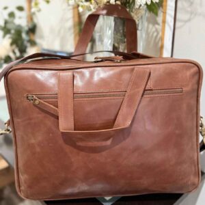 Cow Leather Briefcase Laptop Bag