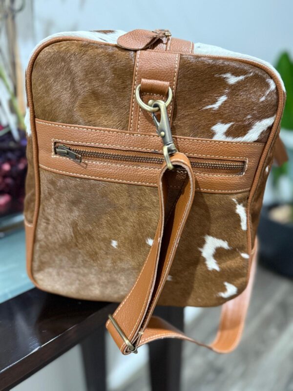 Tan Cowhide Duffel Bag/Overnight Bag