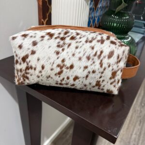 Cowhide Toiletry Bag – Genuine Travel Case