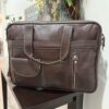 front-zipper-leather-laptop-bag-black-vintage
