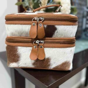 cowhide-makeup-beauty-box-leather-cosmetic-case-black-brown-tan