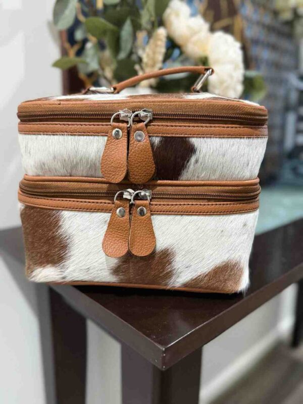 cowhide-makeup-beauty-box-leather-cosmetic-case-black-brown-tan