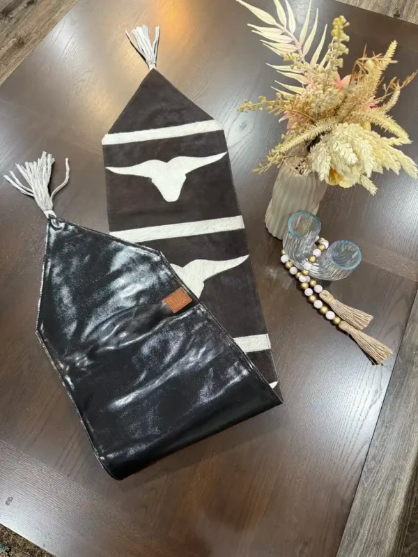Cowhide Long Horn Table Runner Australia