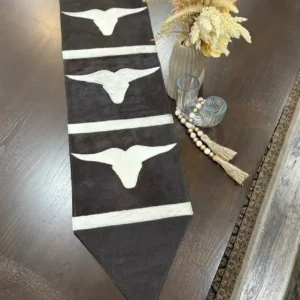 Cowhide Long Horn Table Runner Australia