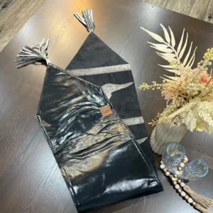Cowhide Longhorn Table Runner – Handmade Western Decor