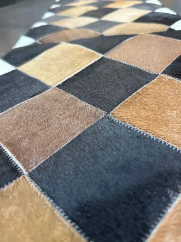 cowhide patchwork table runner Australia