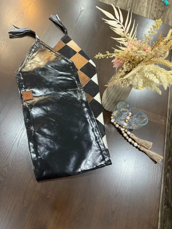 cowhide patchwork table runner Australia