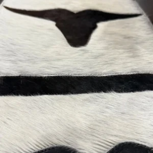 Cowhide Longhorn Table Runner – Handmade Western Decor