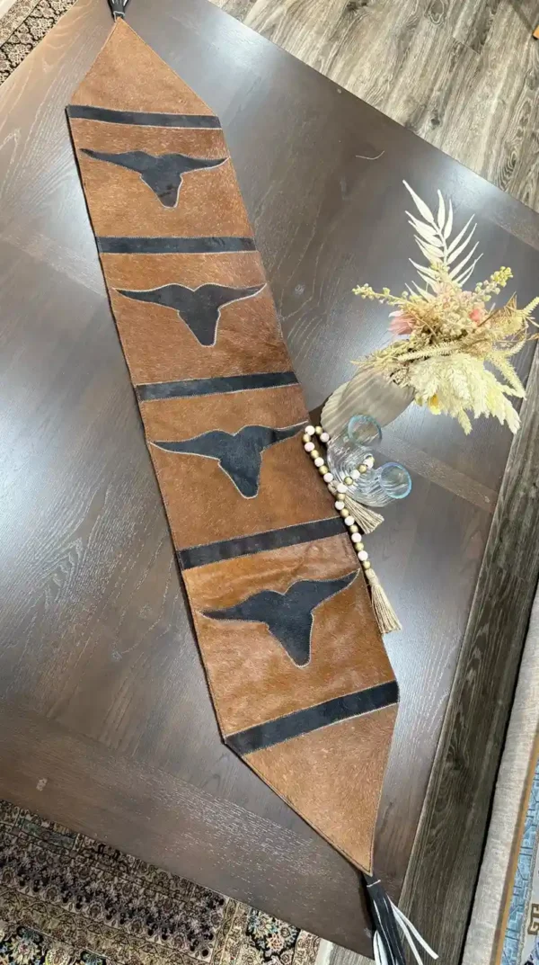 cowhide-longhorn-table-runner-western-decor