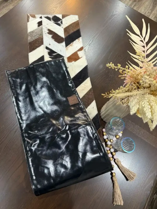 cowhide patchwork table runner Australia