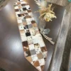 cowhide patchwork table runner Australia