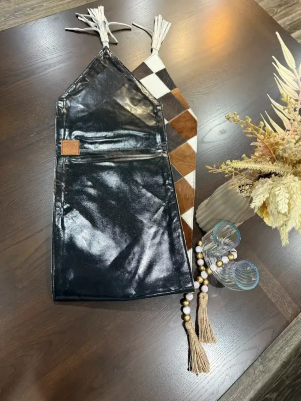 cowhide patchwork table runner Australia