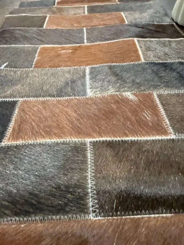 cowhide patchwork table runner Australia