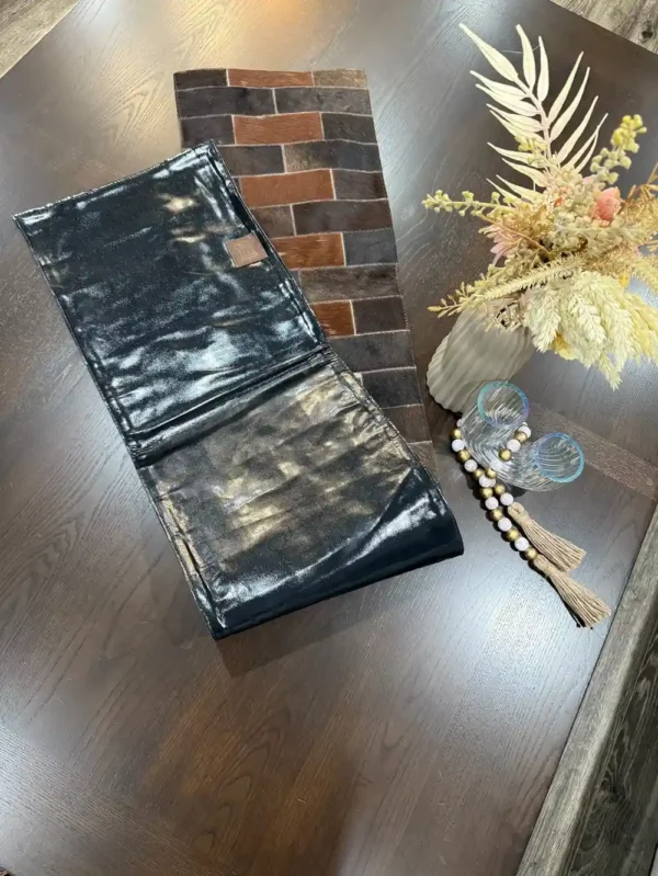 cowhide patchwork table runner Australia