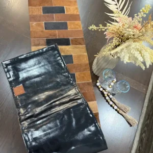 Natural Cowhide Patchwork Table Runner | Handmade Cowhide Table Runner| Home Décor Table Runner | Real Hair-on-Leather Patchwork Runner