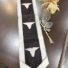 cowhide bull head table runner